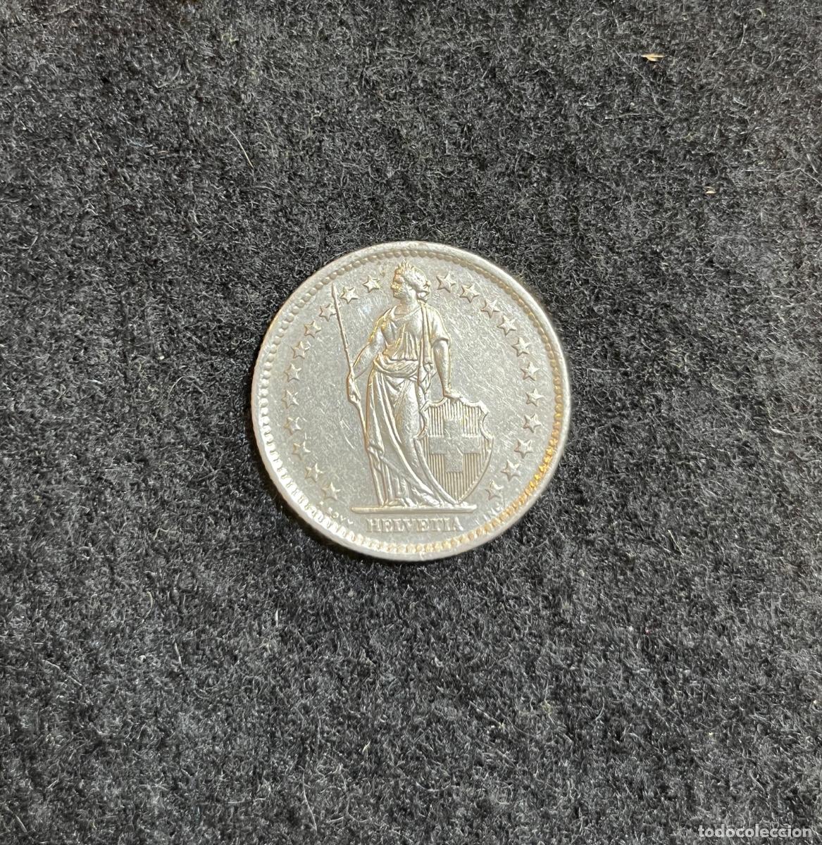 Moedas antigas da Europa: Moneda Suiza 2 Francos 1979 Helvetia 2 Fr. Confederaci&oacute;n Helv&eacute;tica