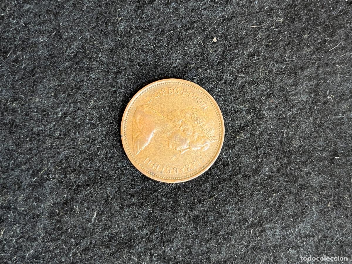Moedas antigas da Europa: Moneda Reino Unido 2 New Pence 1971 Elizabeth II Bronce Plumas Pr&iacute;ncipe de Gales