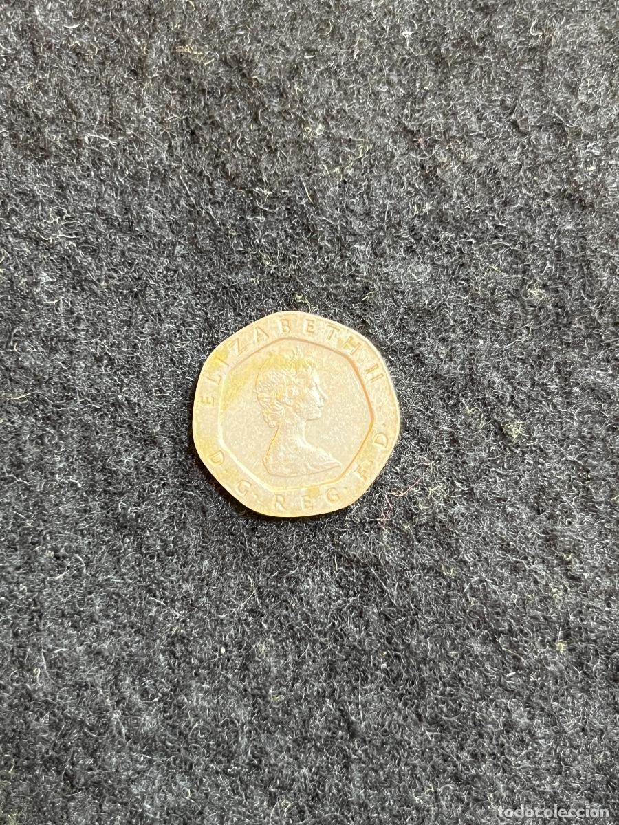 Alte M&uuml;nzen aus Europa: Moneda Reino Unido 20 Pence 1982 Elizabeth II Rosa Tudor Primer A&ntilde;o