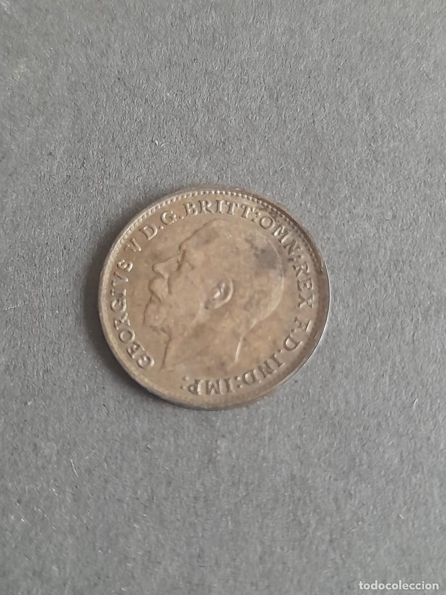 Monedas antiguas de Europa: inglaterra : three pence de plata , 1917 - Foto 2