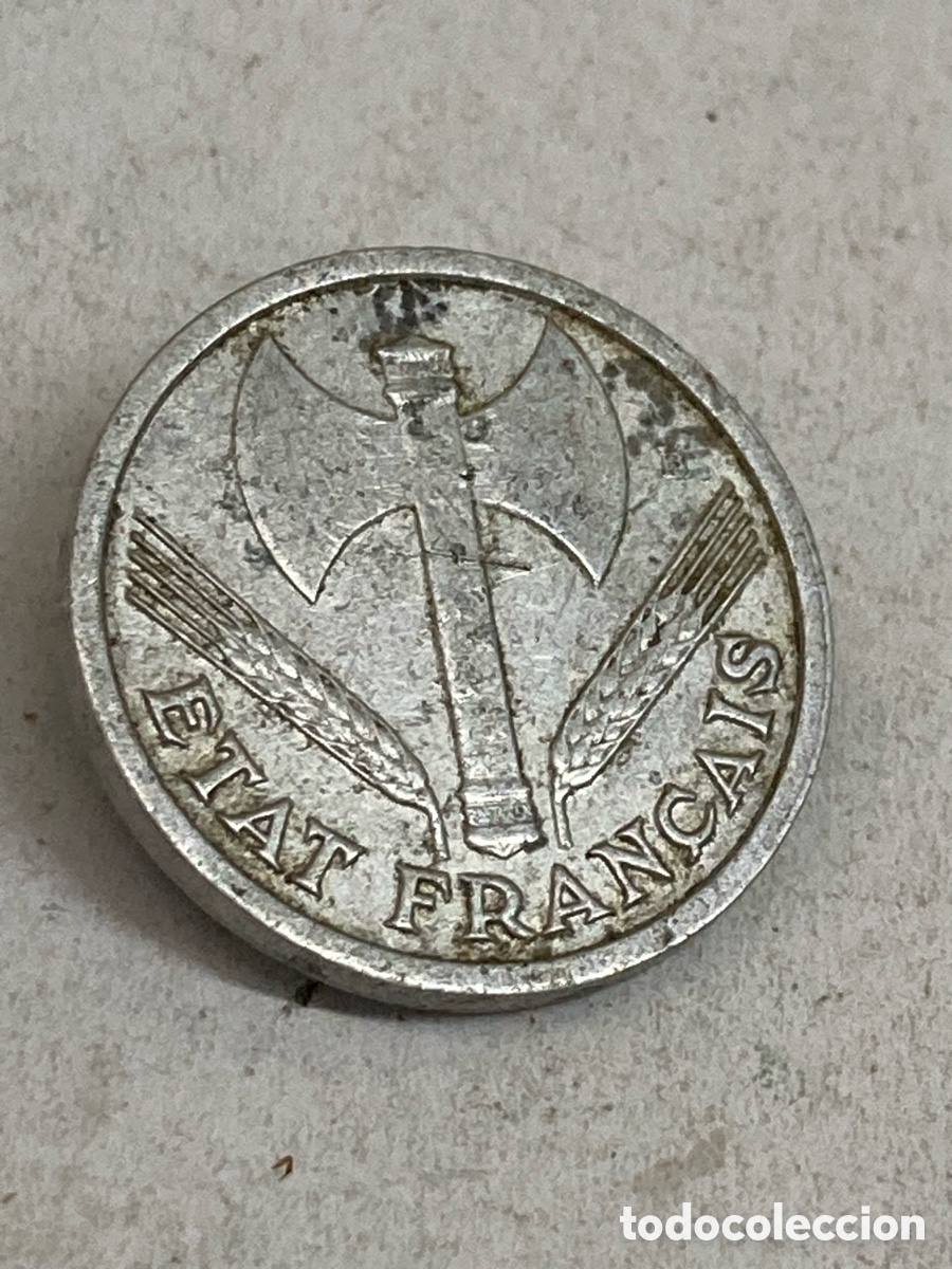 Monedas antiguas de Europa: Moneda 1Franc 1942 Francia