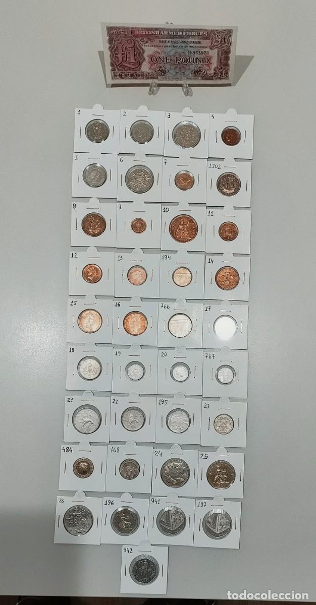 Monedas antiguas de Europa: Monedas Reino Unido (Jorge VI-Isabel II).