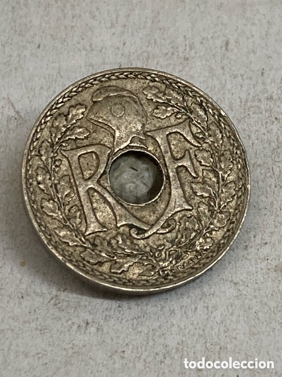 Monedas antiguas de Europa: Moneda 50 francs 1918 - Foto 2