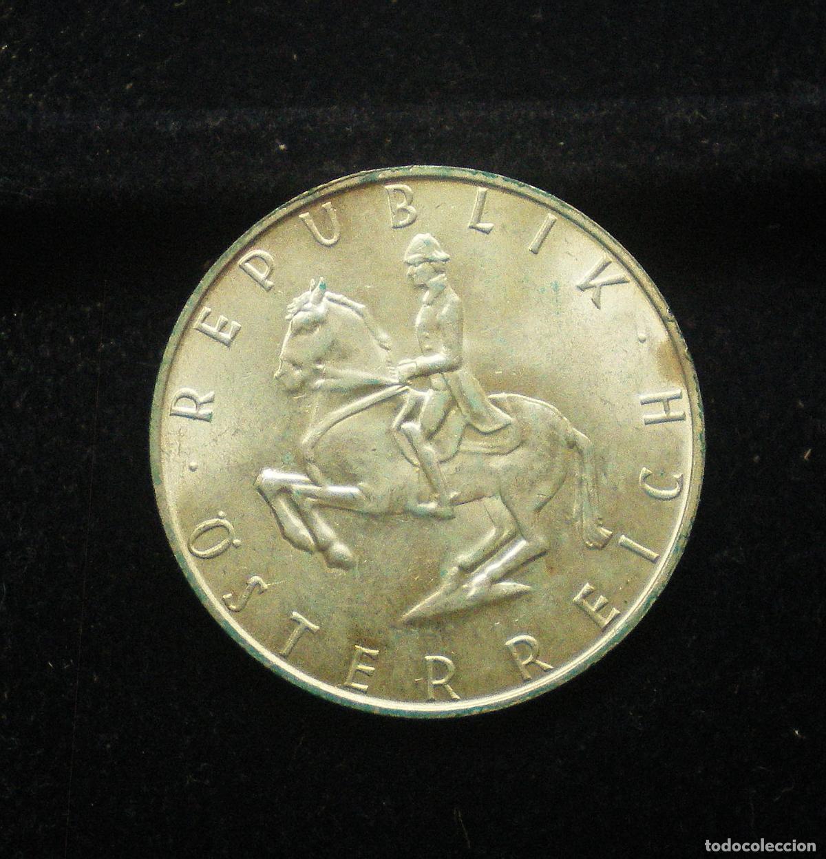 Monedas antiguas de Europa: AUSTRIA - 5 CHELINES de PLATA 1967