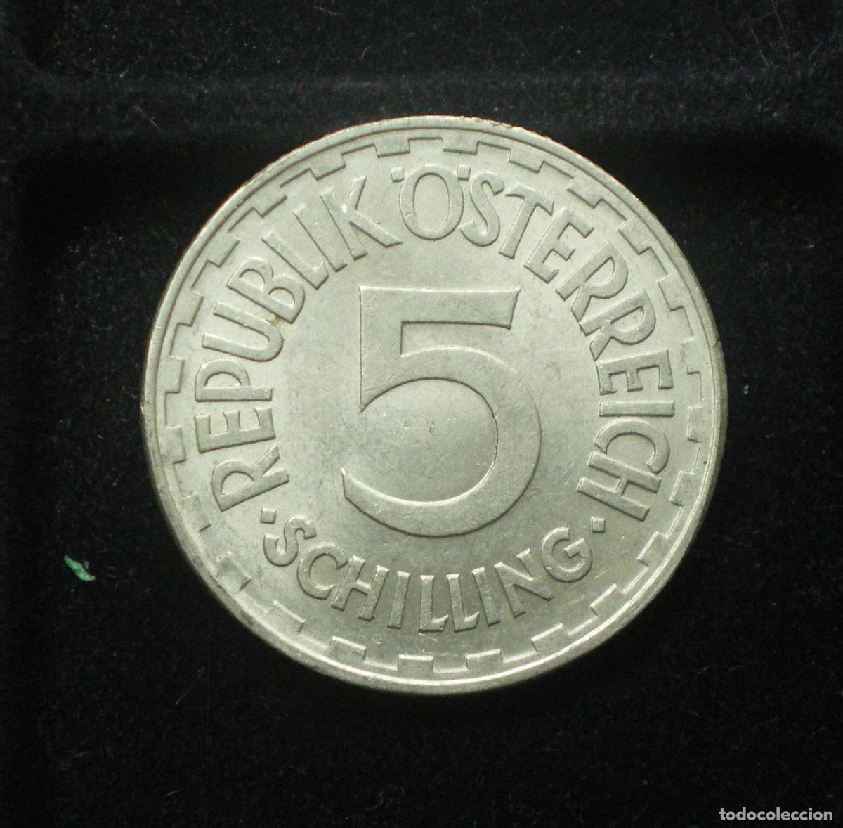 Monedas antiguas de Europa: AUSTRIA - 5 CHELINES 1957 - MUY RARA