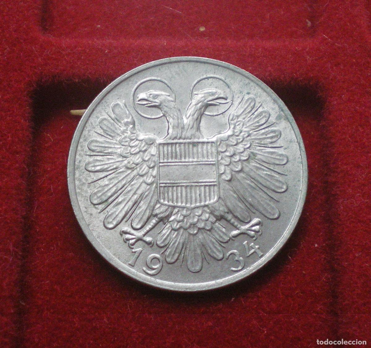 Monedas antiguas de Europa: AUSTRIA - 1 CHELIN 1934 - ESCASA