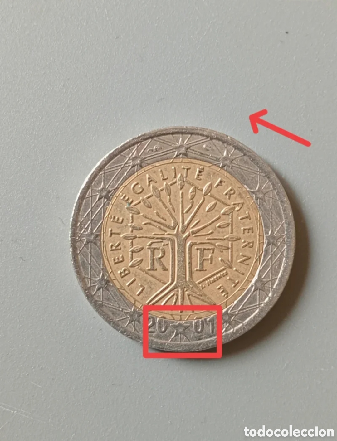 Monedas antiguas de Europa: Pack 3 monedas Francia 2001 - Foto 4