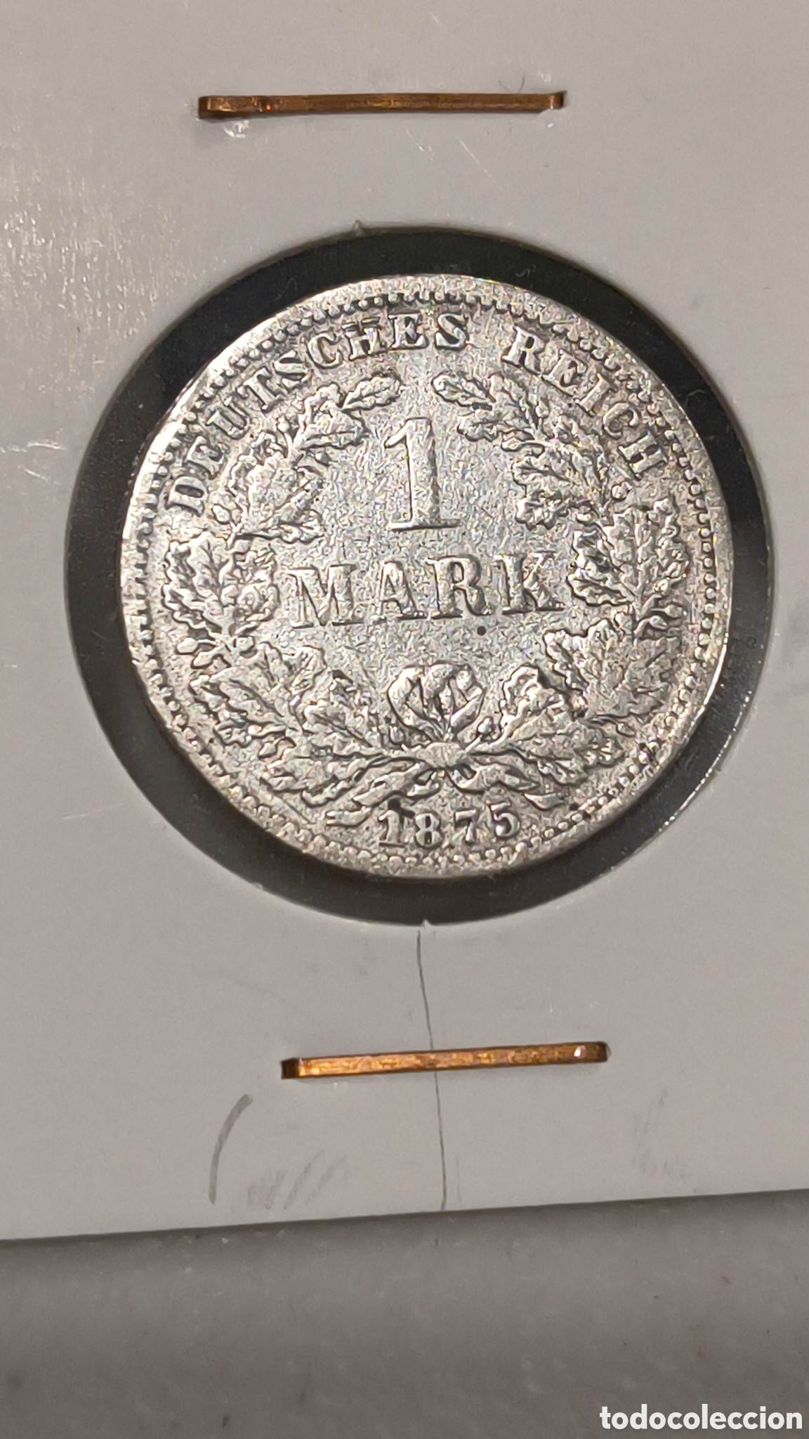 Alte M&uuml;nzen aus Europa: MONEDA DE PLATA DE 1 MARK DE ALEMANIA DE 1875