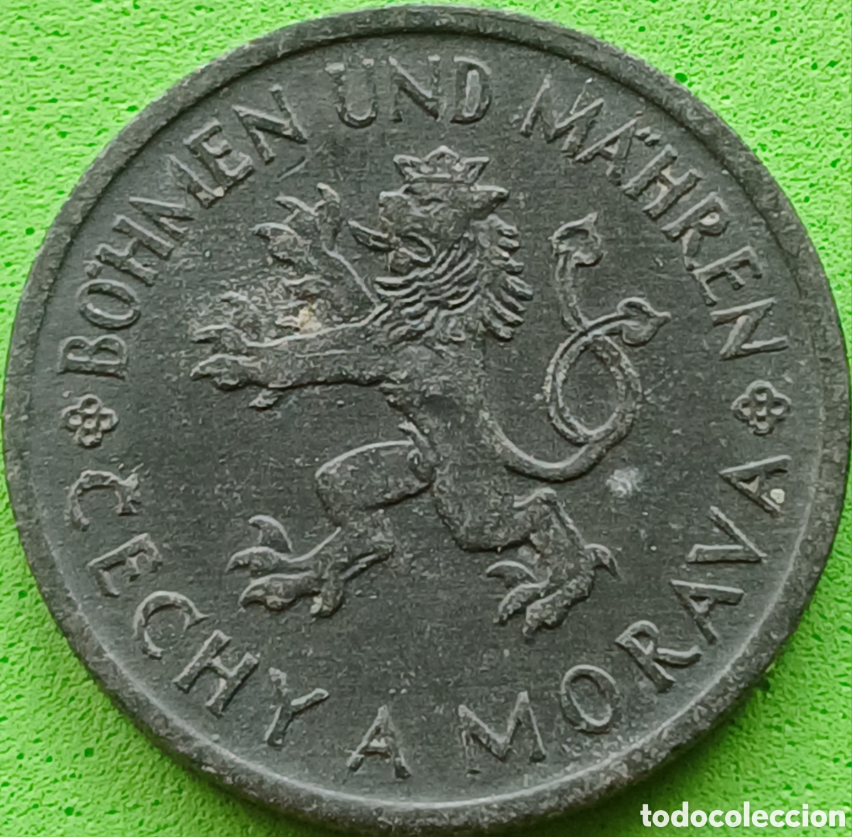 Monedas antiguas de Europa: Bohemia y Moravia 1 corona 1942 km#4