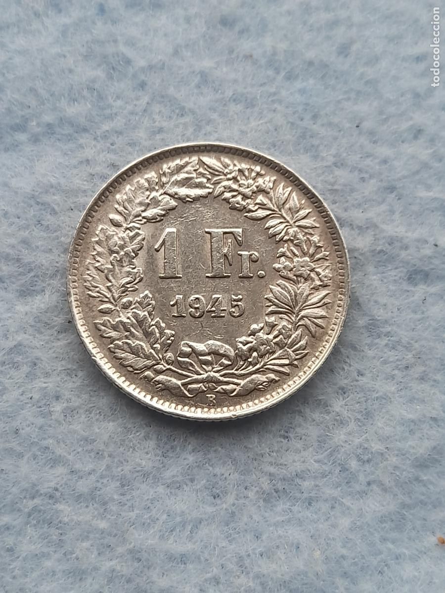 Monete antiche di Europa: Suiza. 1 Franco. A&ntilde;o 1963. Plata.