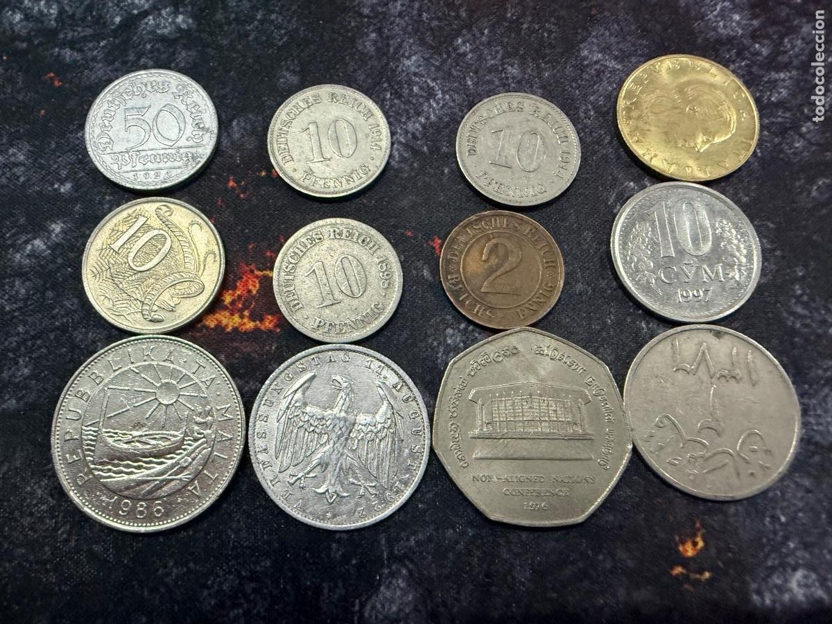 Alte M&uuml;nzen aus Europa: 7.-12 monedas antiguas del mundo &ndash; Alemania 1922, &Aacute;frica, Asia y Australia
