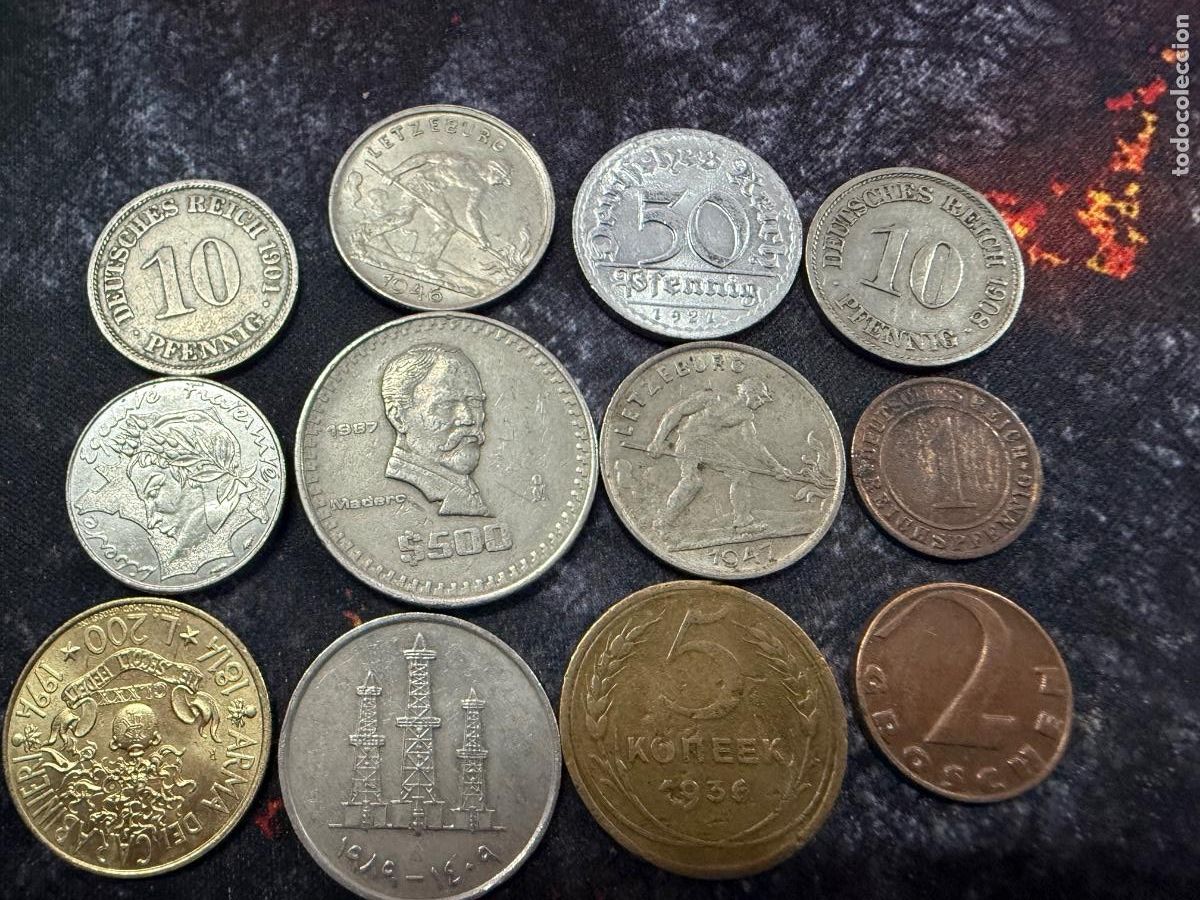 Alte M&uuml;nzen aus Europa: 11.-12 monedas antiguas internacionales &middot; Alemania 1901/1908 &middot; Francia &middot; Italia &middot; URSS