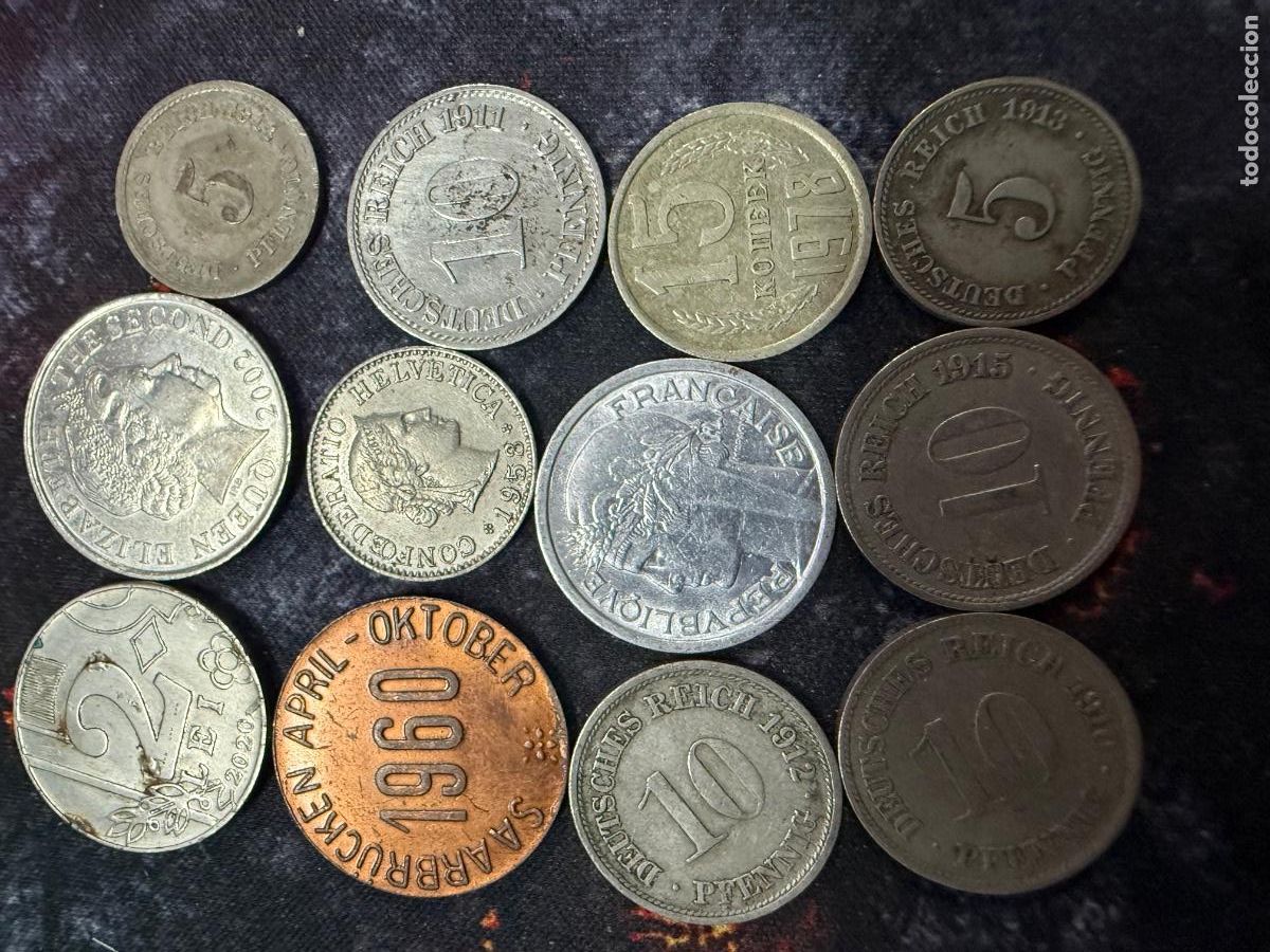 Alte M&uuml;nzen aus Europa: 14.- Lote 12 monedas antiguas + medalla Saarbr&uuml;cken 1960 &middot; Alemania 1906&ndash;1915 &middot; Europa