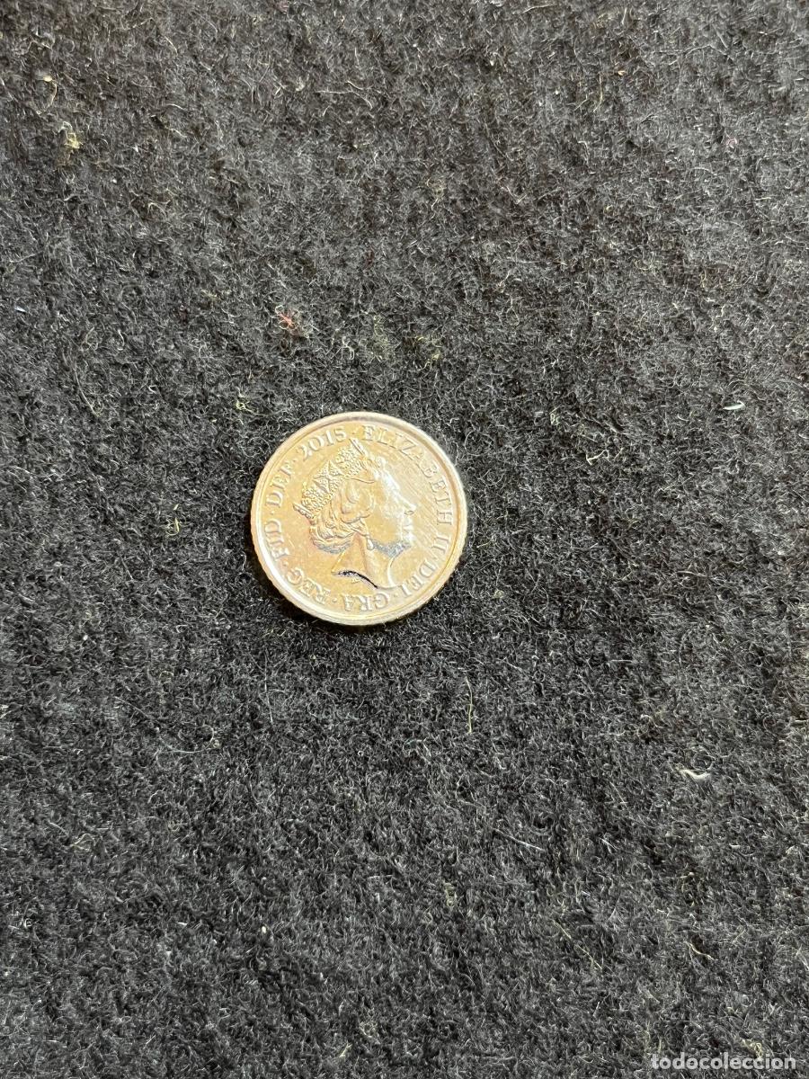 Alte M&uuml;nzen aus Europa: Moneda 5 Pence Reino Unido 2015 Isabel II Elizabeth II Five Pence escudo real brit&aacute;nico UK coin numi