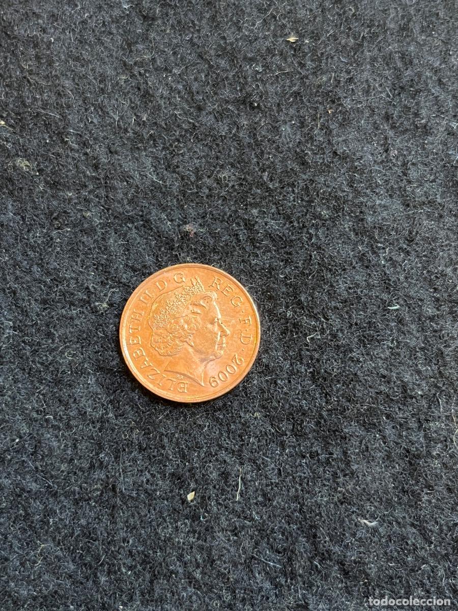 Monete antiche di Europa: Moneda 1 Penny Reino Unido 2009 Isabel II Elizabeth II One Penny Escudo Real Gran Breta&ntilde;a Royal Mint