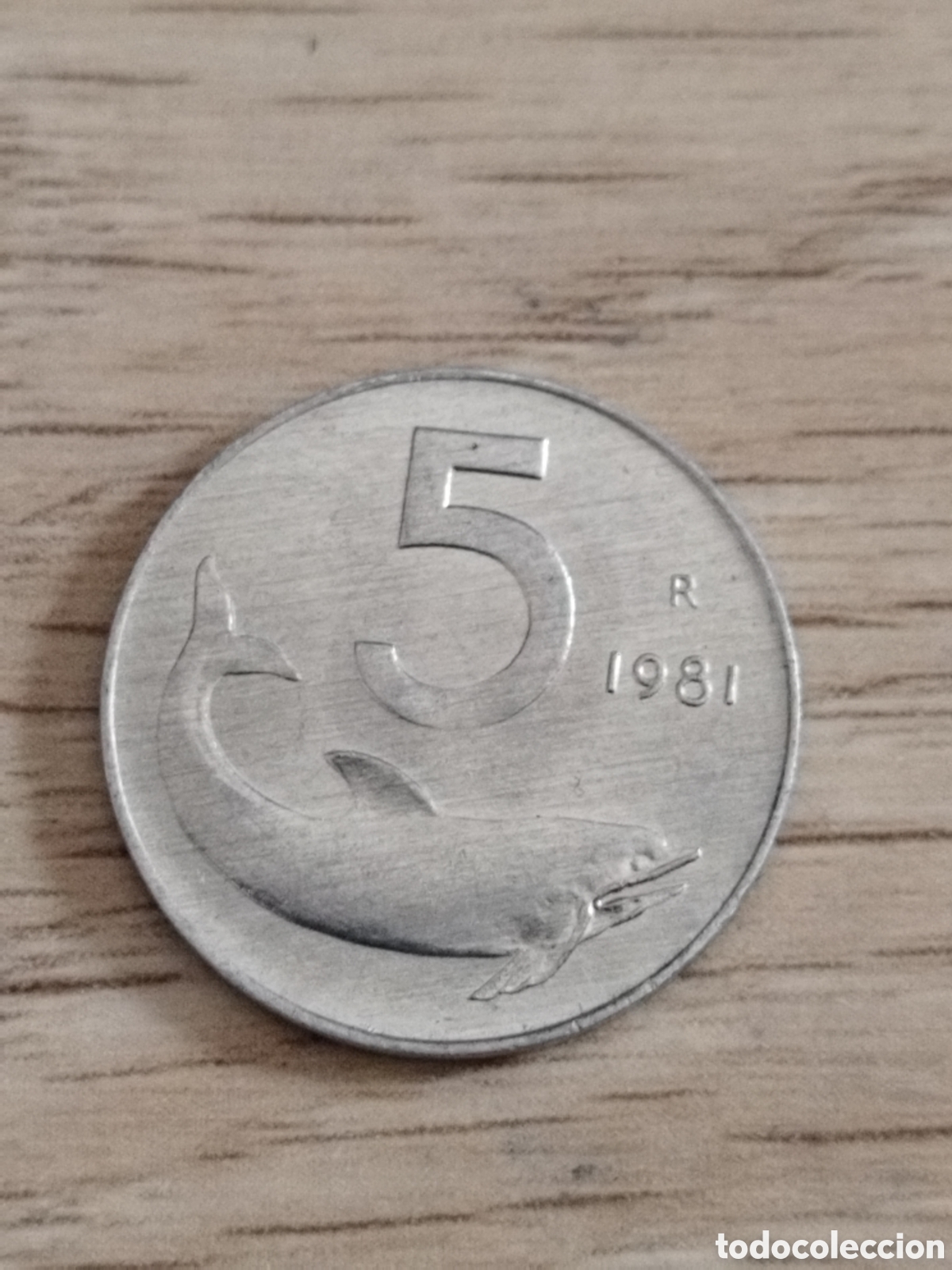 Monedas antiguas de Europa: Italia moneda de 5 liras de 1981 SC km#92