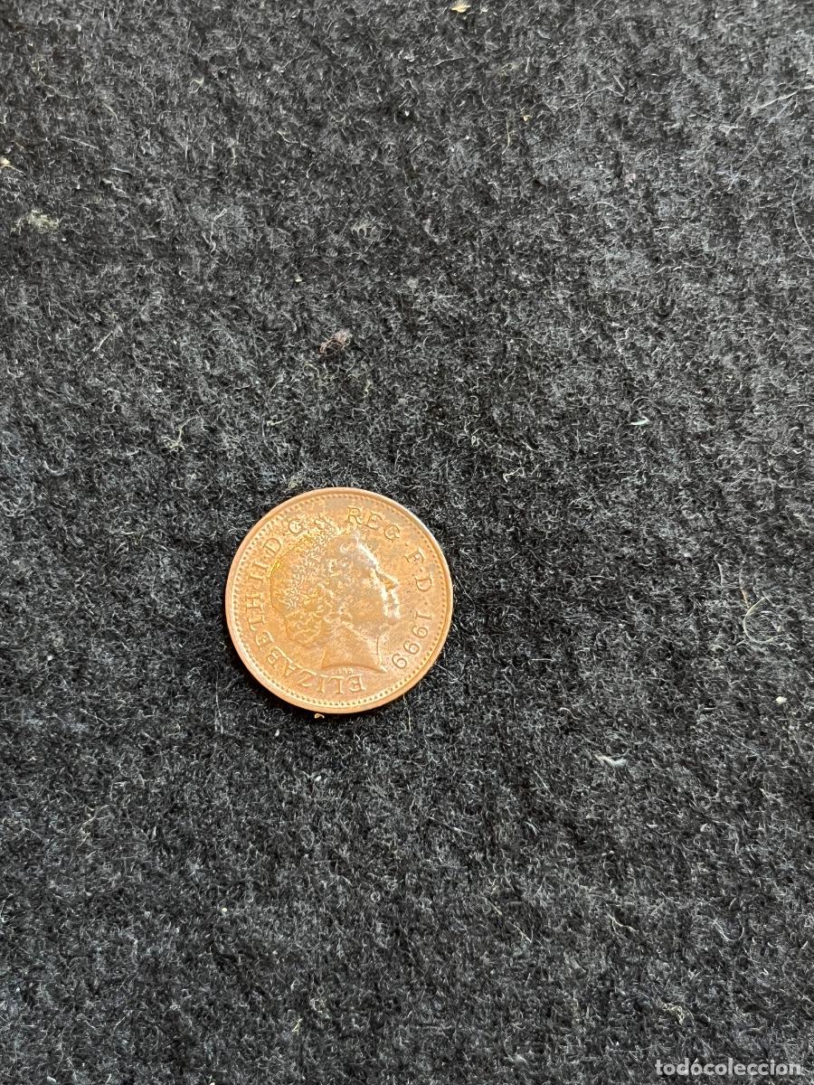 Monete antiche di Europa: Moneda 1 Penny Reino Unido 1999 Isabel II Elizabeth II One Penny Escudo C&aacute;mara de los Comunes Gran B