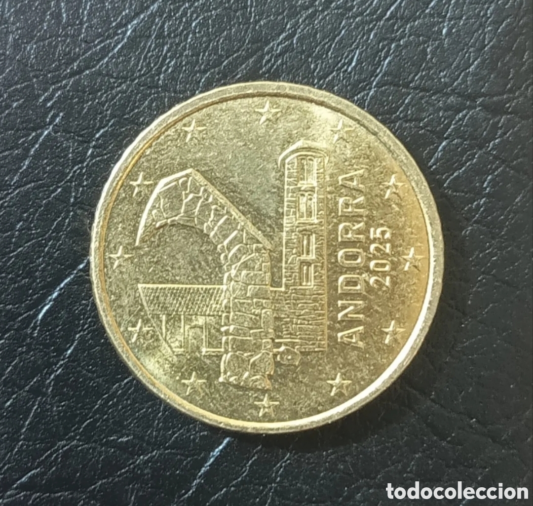 Alte M&uuml;nzen aus Europa: Moneda 50 C&eacute;ntimos Andorra 2025