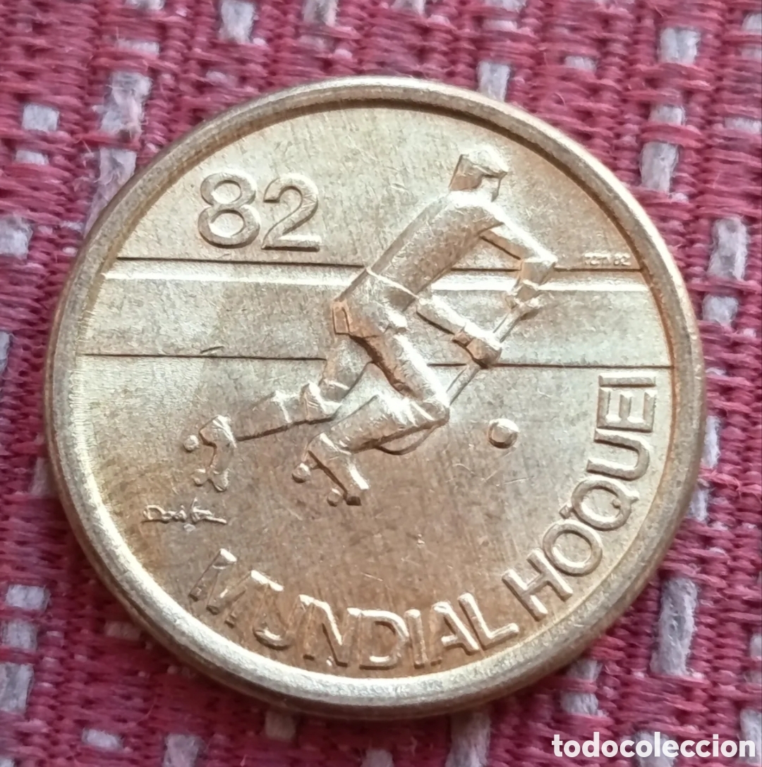 Alte M&uuml;nzen aus Europa: Moneda Portugal 1 Escudo Hockey 25 Campeonato del Mundo 82