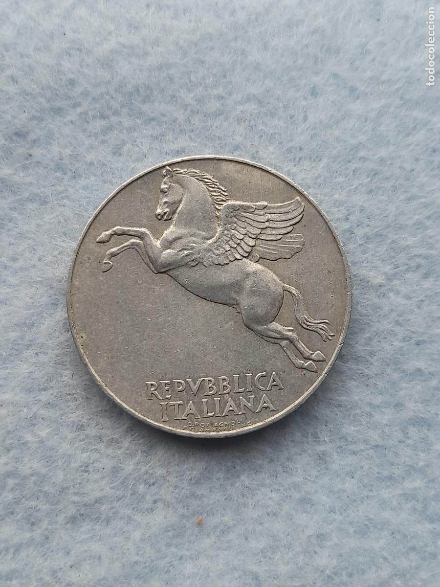 Alte M&uuml;nzen aus Europa: Italia. 10 Liras. A&ntilde;o 1949.