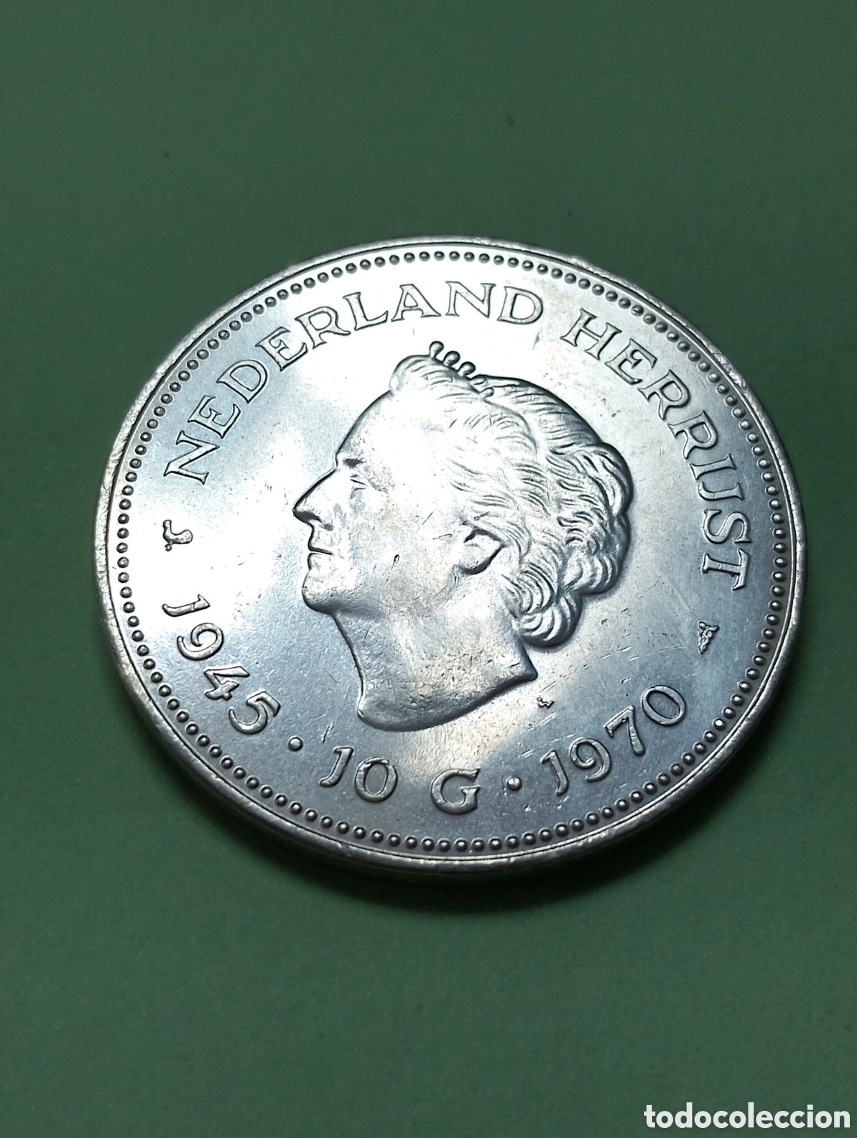 Alte M&uuml;nzen aus Europa: Monedas conmemorativas holandesa de 10 gulden plata