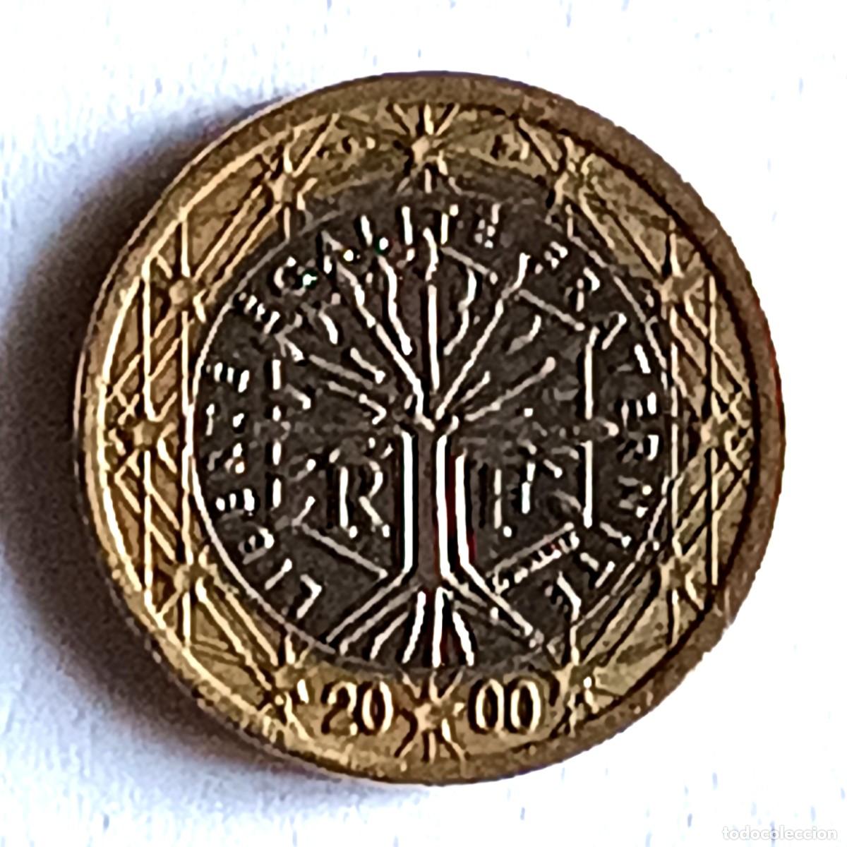 Monedas antiguas de Europa: MONEDA 1 EURO - FRANCIA 2000 - CIRCULADA (10)