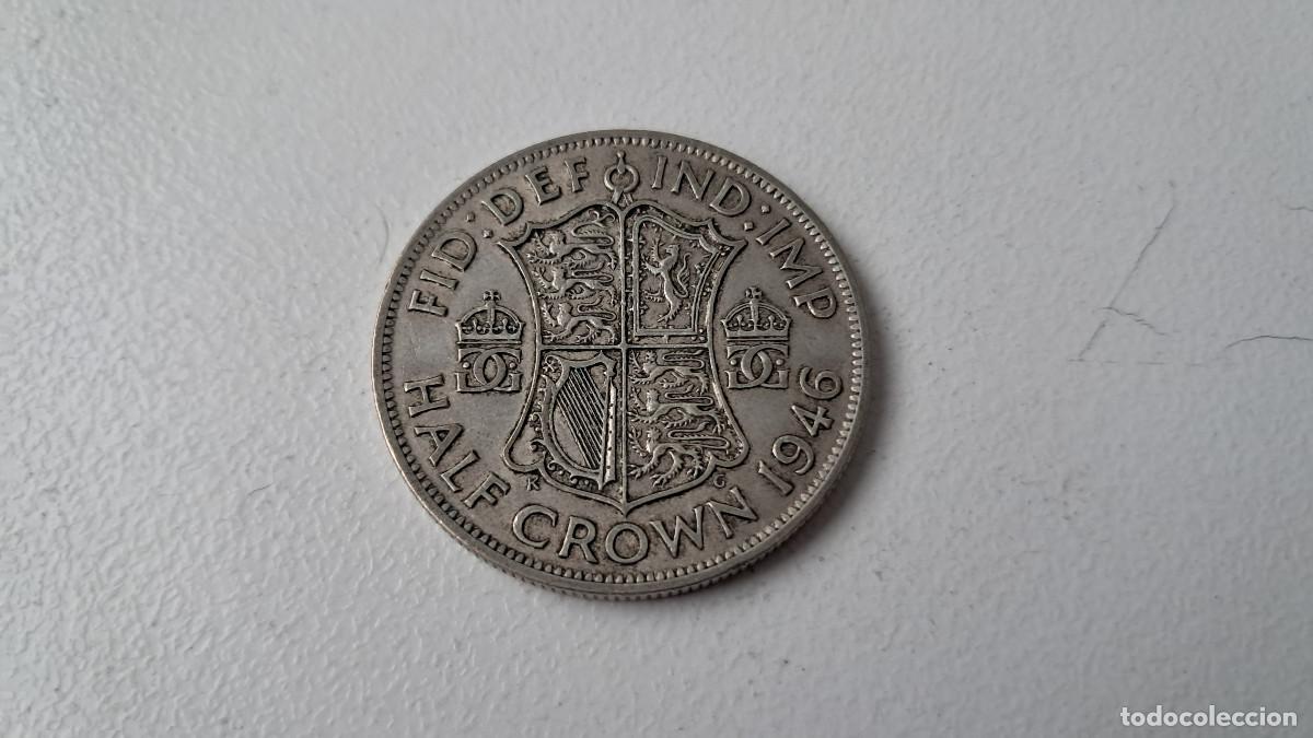 Monedas antiguas de Europa: Moneda de plata, Inglaterra, Reino Unido, Gran breta&ntilde;a, 1946, half crown