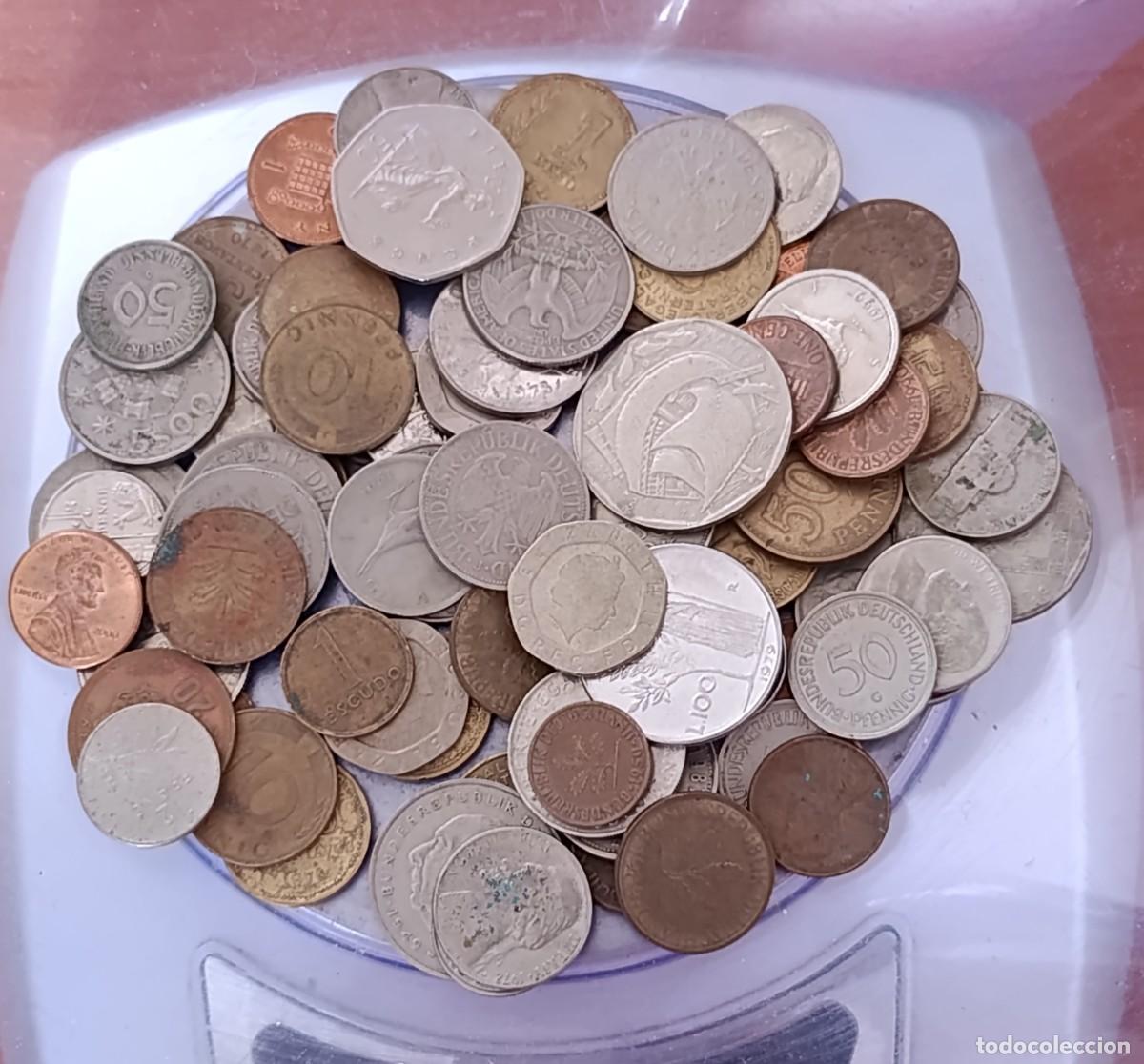 Alte M&uuml;nzen aus Europa: Lote 83 Monedas del Mundo Variadas Europa Am&eacute;rica &Aacute;frica (360 g) - Sin Precio de Reserva