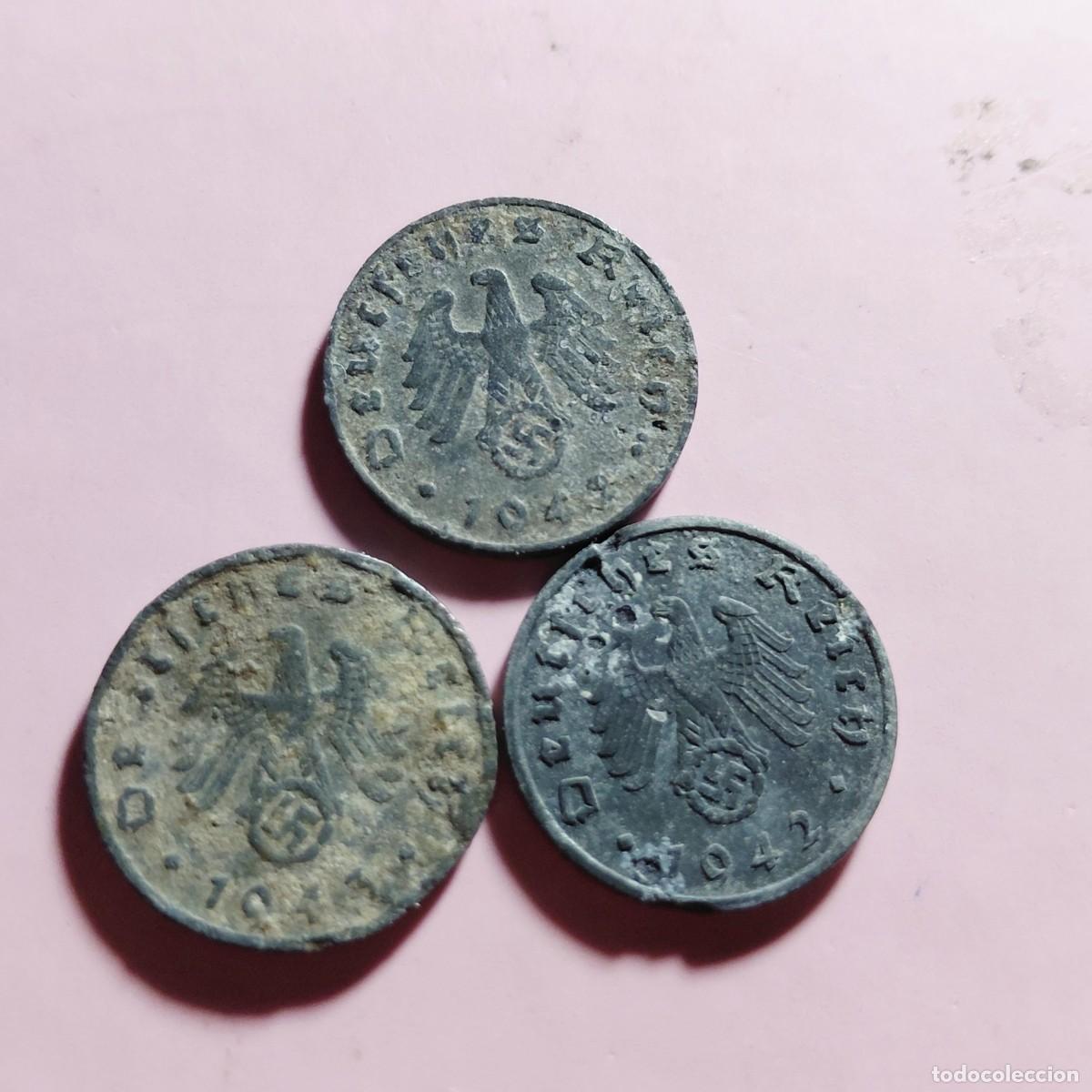 Monedas antiguas de Europa: ALEMANIA Tercer Reich - Lote 3 monedas 1 Pfennig