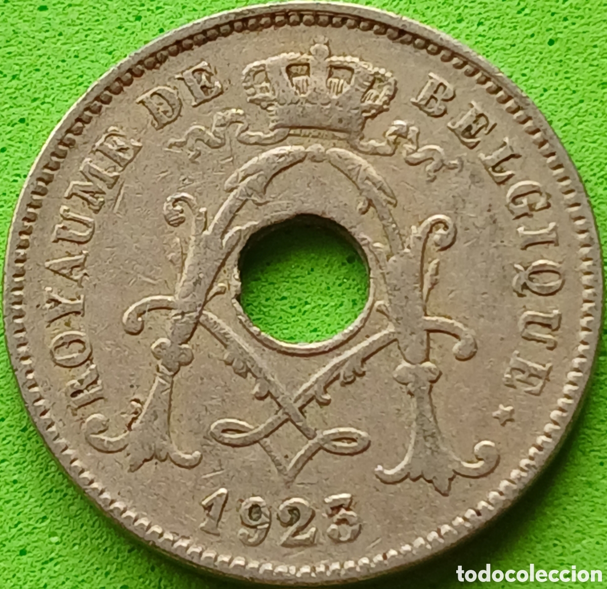 Monedas antiguas de Europa: B&eacute;lgica 10 c&eacute;ntimos 1923 km#85 Belgique