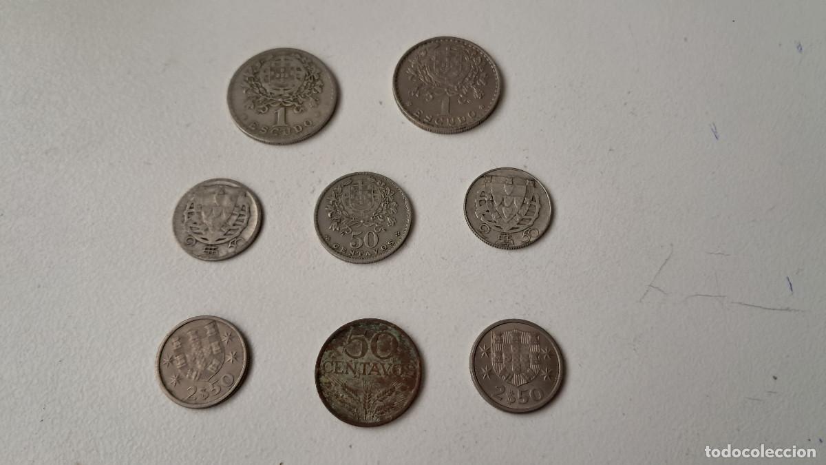 Monedas antiguas de Europa: Lote 8 monedas Portugal, 50 centavos, 1 y 2,50 escudos, 1963 1964 1951 1944 1979 1959 1928 1957