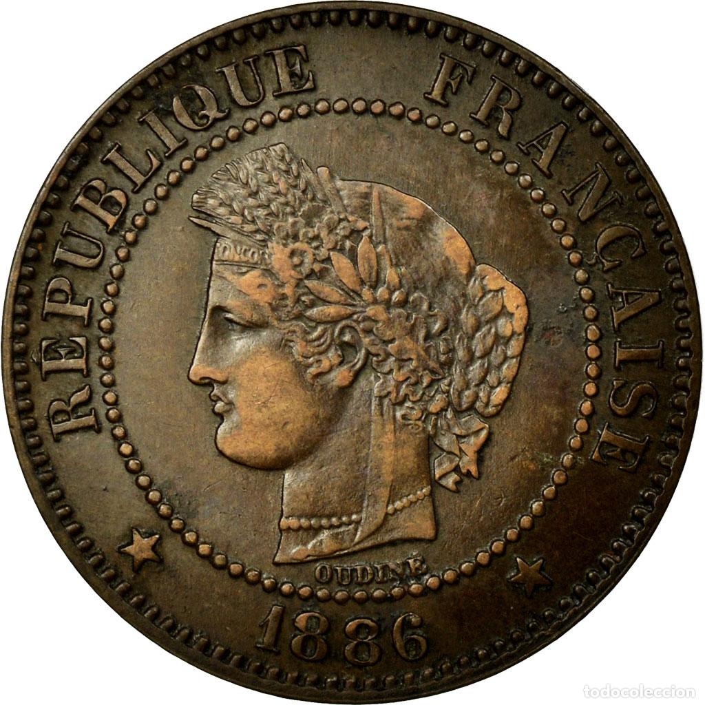 Monedas antiguas de Europa: [#71863] Moneda, Francia, C&eacute;r&egrave;s, 2 Centimes, 1886, Paris, MBC+, Bronce, Gadoury:105