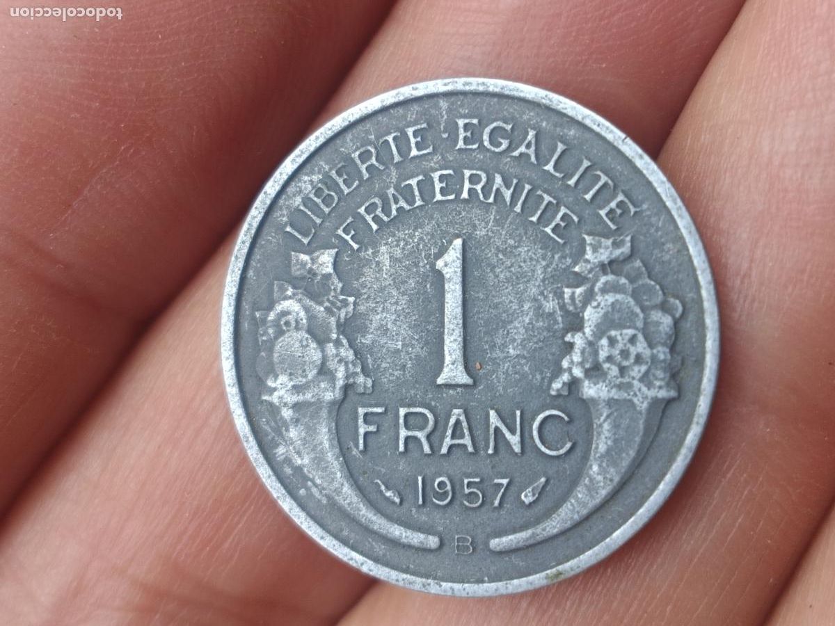 Monedas antiguas de Europa: FRANCIA 1 FRANCO 1957 (B)