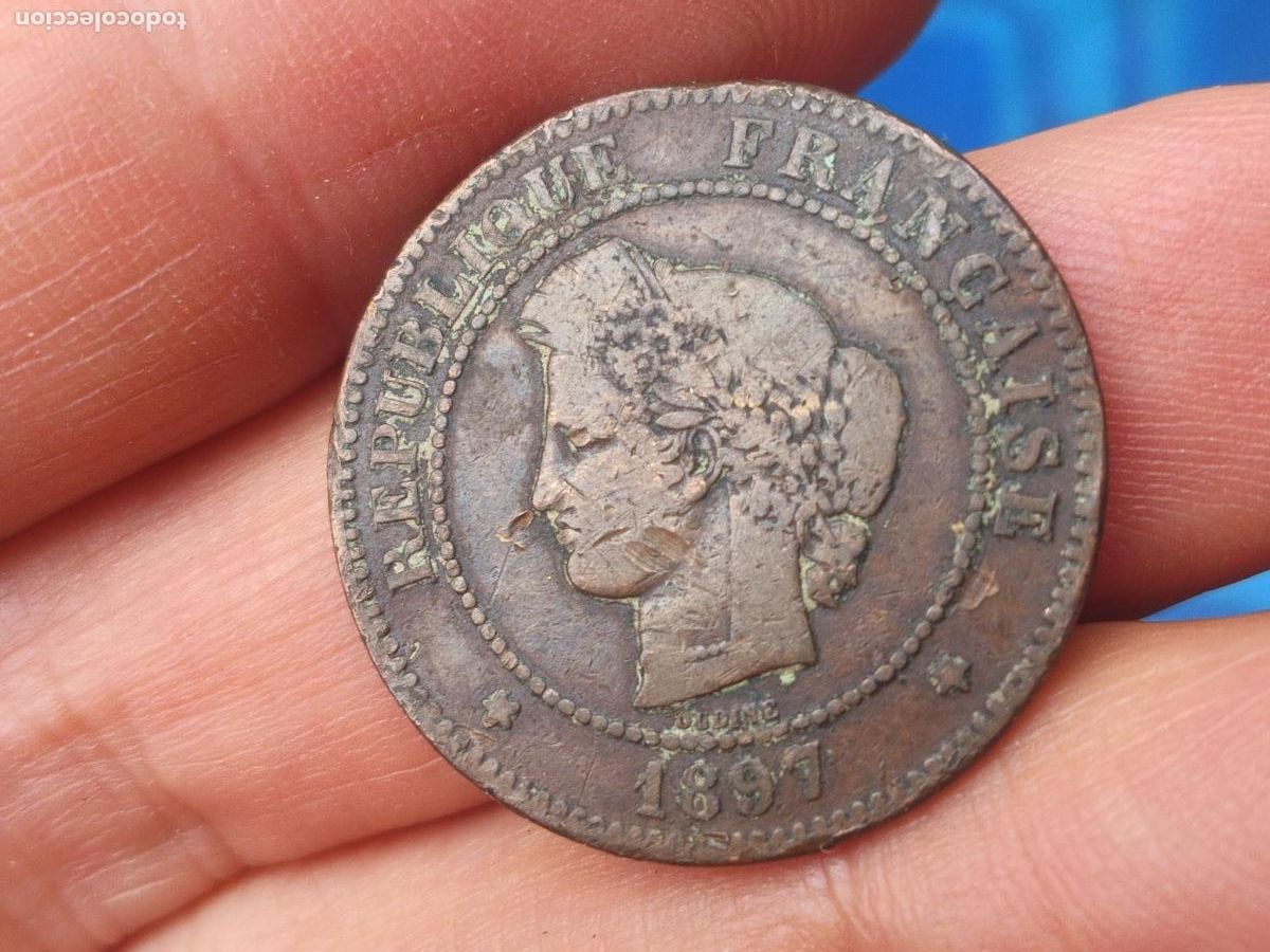 Monedas antiguas de Europa: FRANCIA 5 CENTIMES 1897 - Foto 1