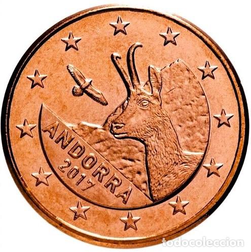 Alte M&uuml;nzen aus Europa: Andorra 5 C&eacute;ntimos 2017 Fauna, Sin Circular, Lote 1611