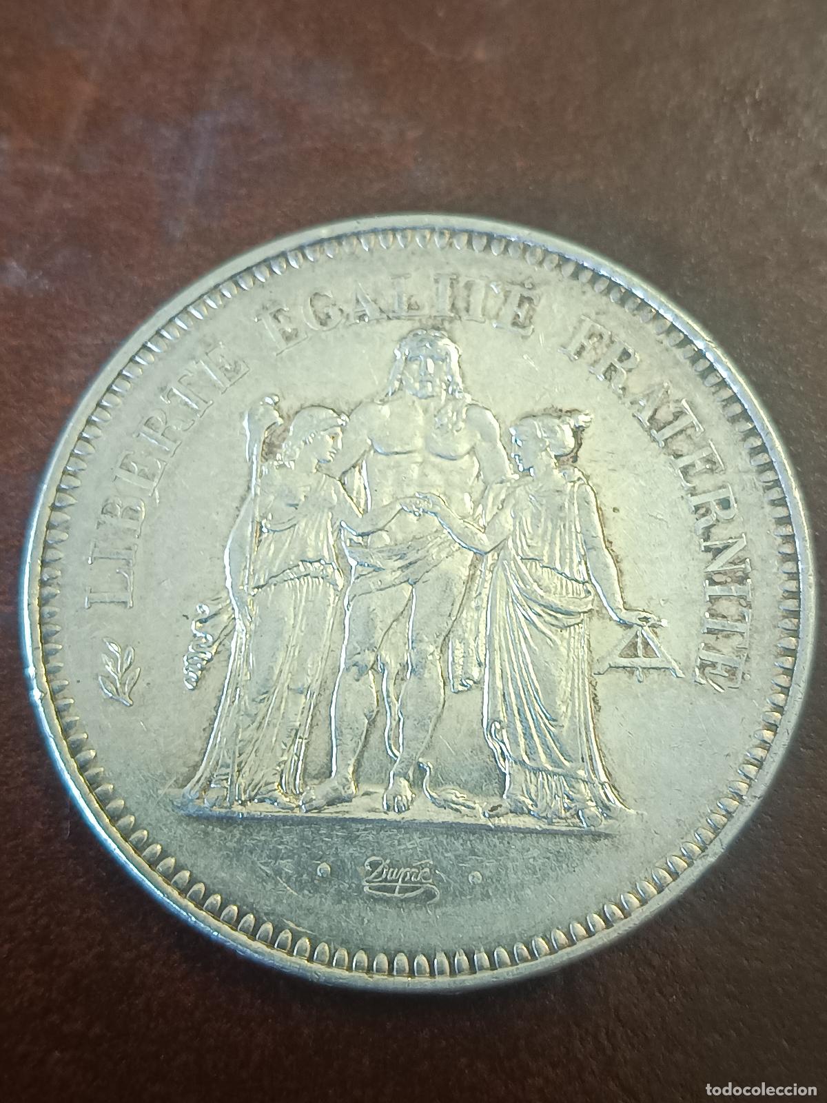 Monedas antiguas de Europa: MONEDA DE PLATA DE 50 FRANCOS, DE FRANCIA, A&Ntilde;O 1978 &rdquo; HERCULES &rdquo;