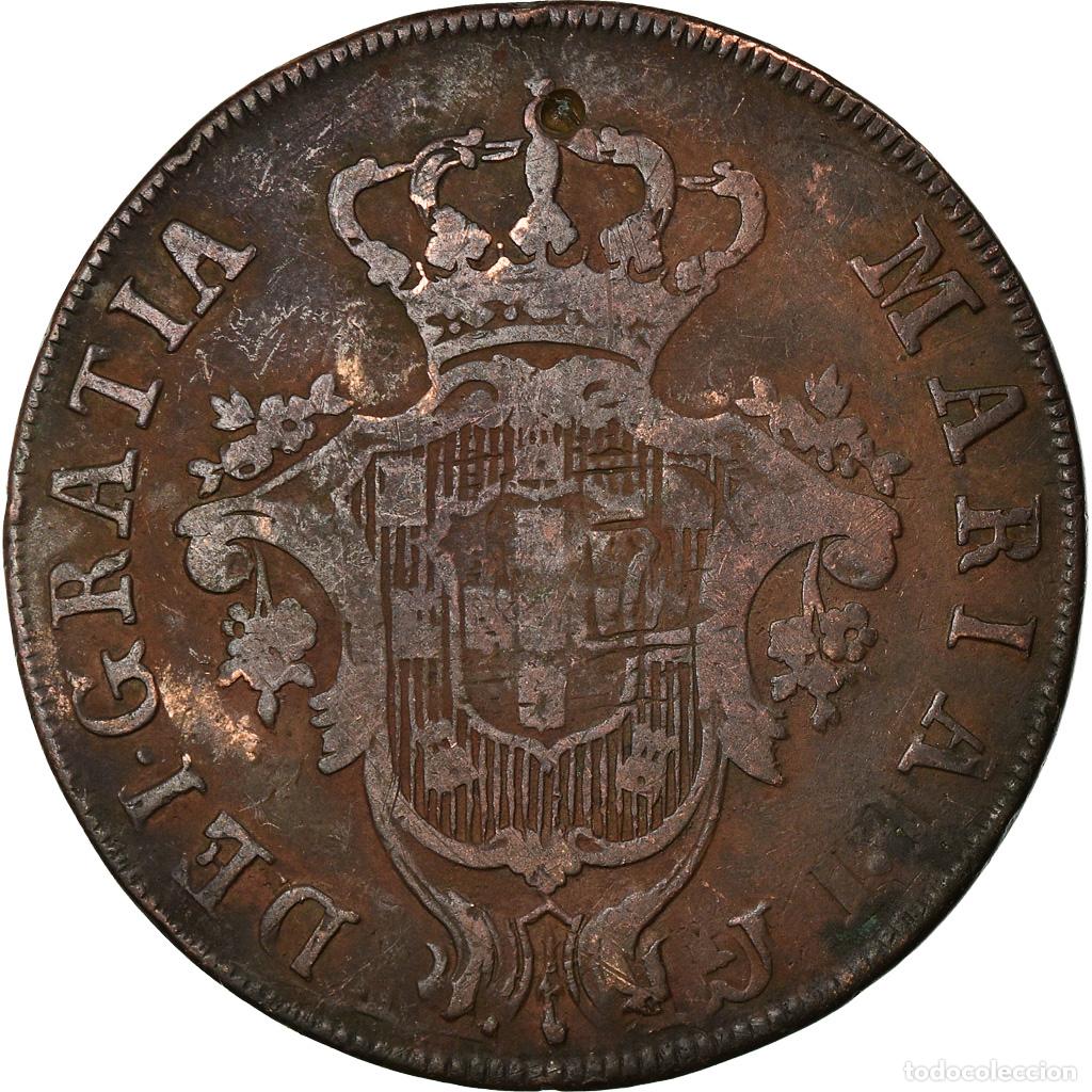 Monedas antiguas de Europa: [#851685] Moneda, Azores, 20 Reis, 1795, BC+, Cobre, KM:3