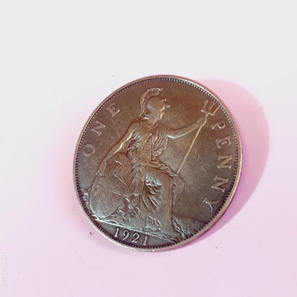 Monedas antiguas de Europa: MONEDA-GRAN BRETA&Ntilde;A-ONE PENNY-1921-EXCELENTE-VER FOTOGRAF&Iacute;AS.