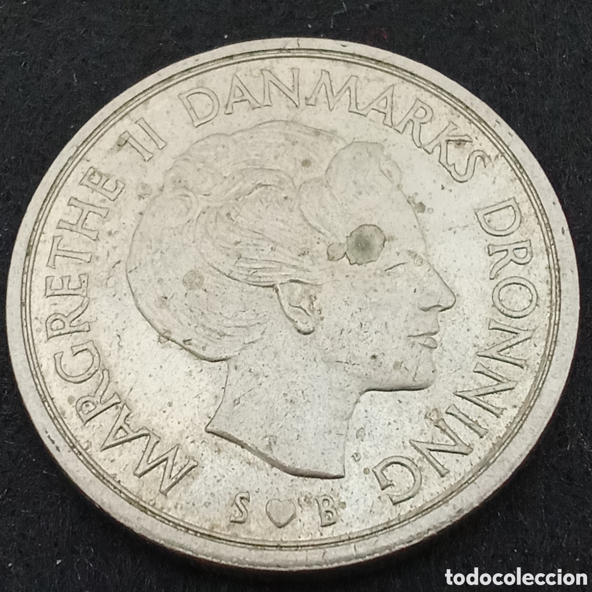 Monedas antiguas de Europa: Dinamarca 5 coronas a&ntilde;o 1976 - Foto 2