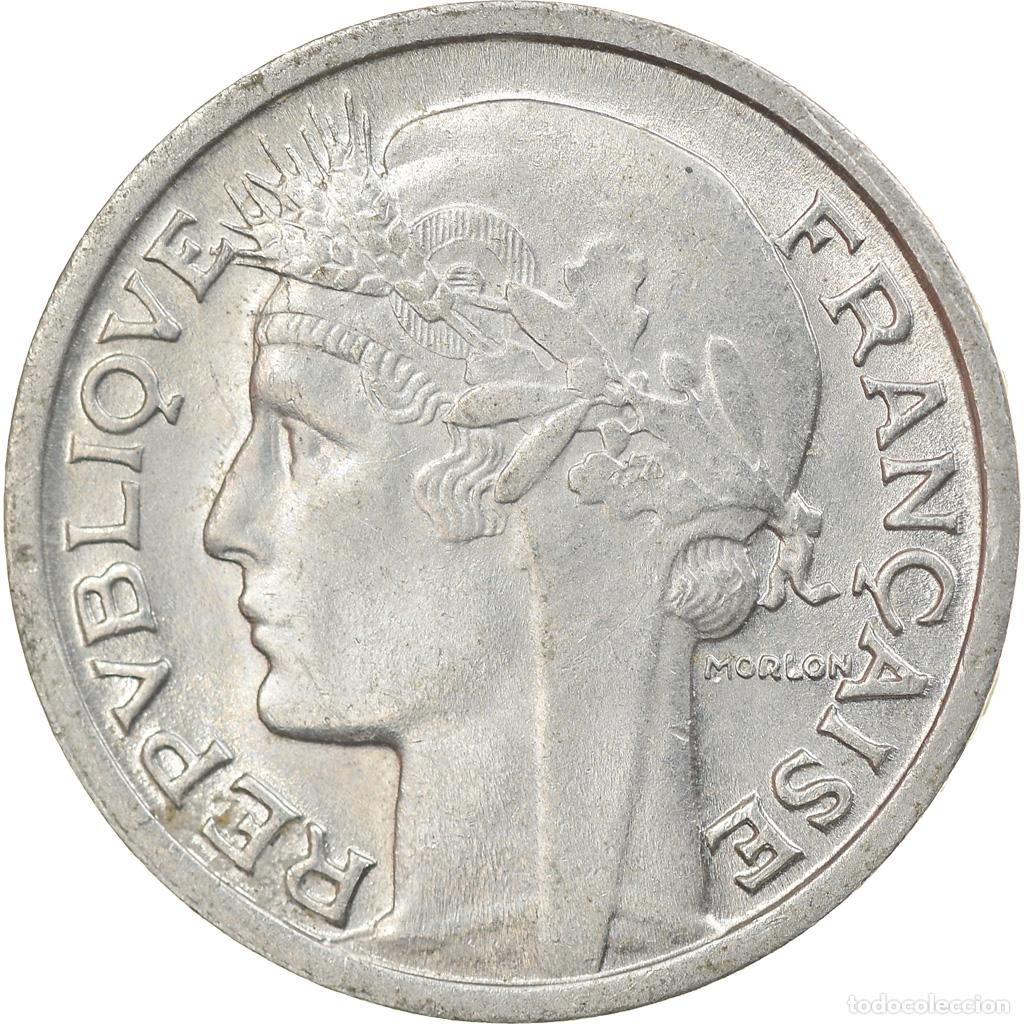 Monedas antiguas de Europa: [#916523] Moneda, Francia, Morlon, 50 Centimes, 1946, Beaumont - Le Roger, SC, Aluminio