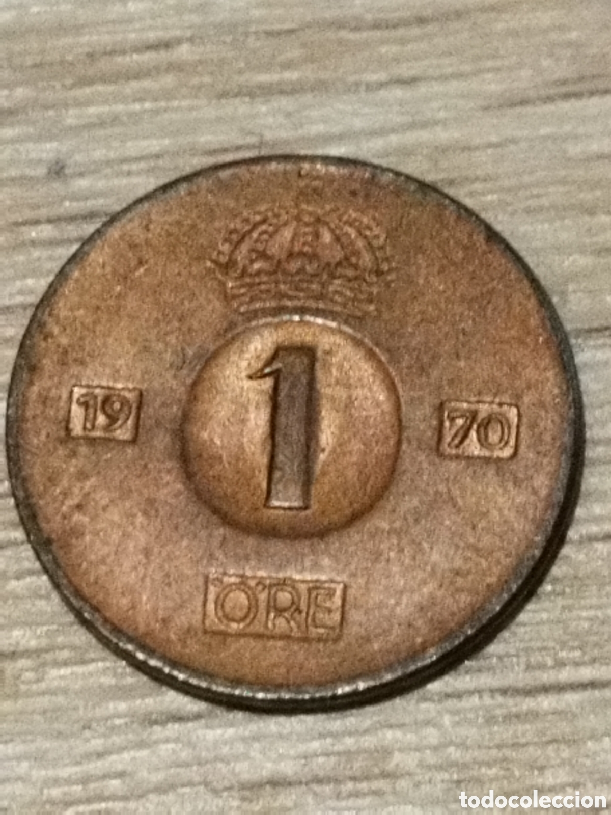 Monedas antiguas de Europa: Suecia moneda de 1 ore de 1970 km#820 (U)