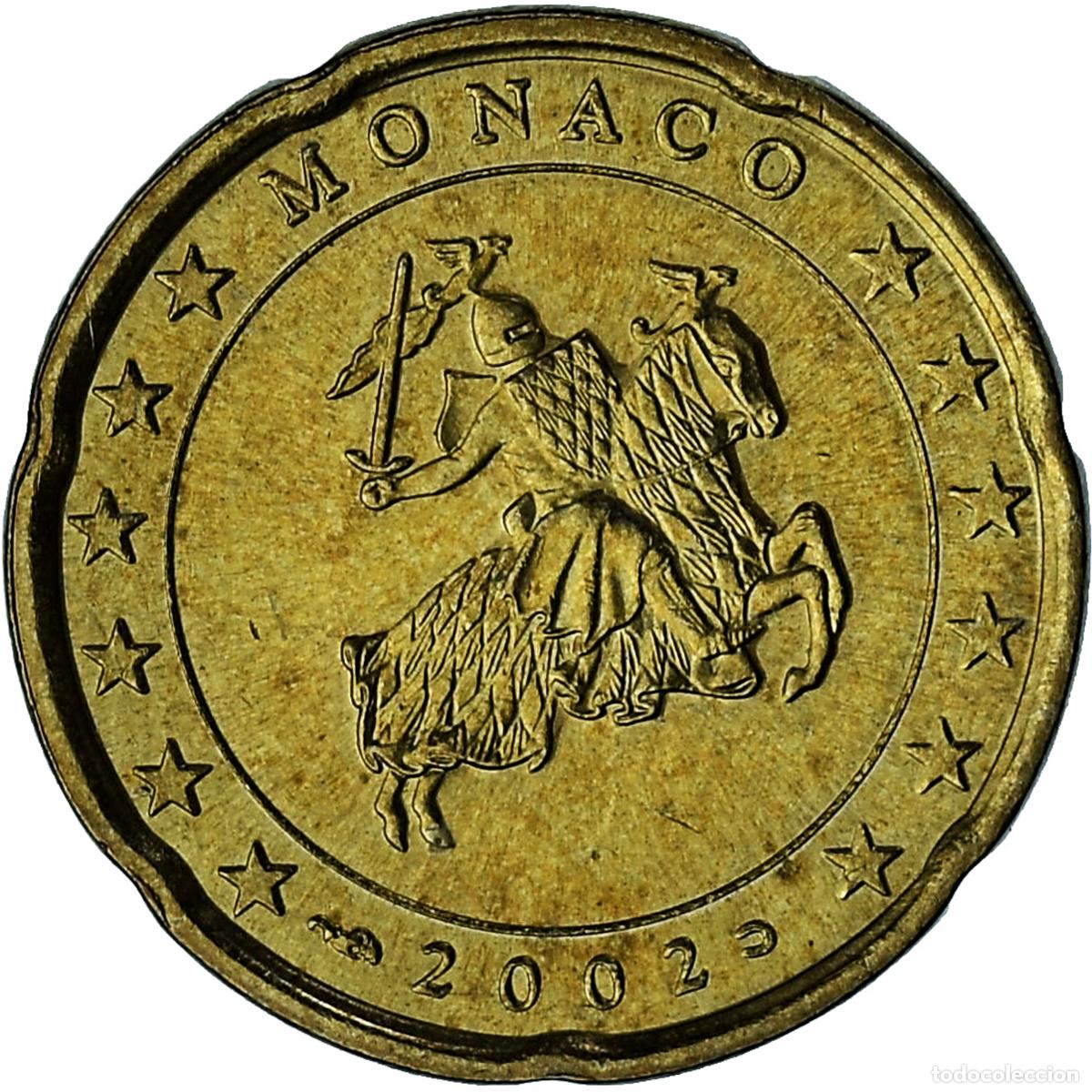 Monedas antiguas de Europa: [#1027082] M&oacute;naco, Rainier III, 20 Euro Cent, 2002, Paris, EBC, Lat&oacute;n, Gadoury:MC176