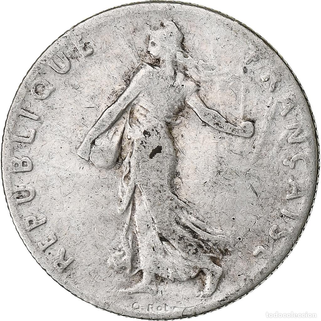 Monedas antiguas de Europa: [#1184650] Francia, 50 Centimes, Semeuse, 1911, Paris, Plata, BC+, Gadoury:420, Le