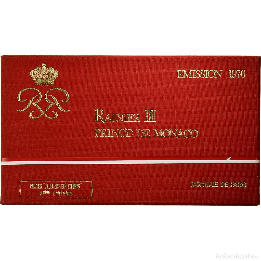 Monedas antiguas de Europa: [#199252] M&oacute;naco, Rainier III, Coffret 1 c. &agrave; 50 frs., 1976, s&eacute;rie FDC, Sin
