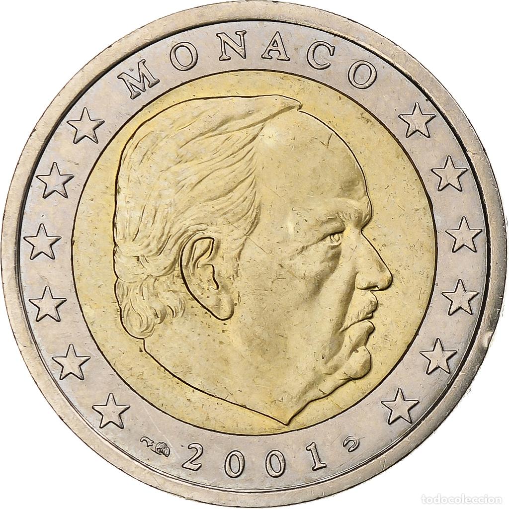 Monedas antiguas de Europa: [#1281162] M&oacute;naco, Rainier III, 2 Euro, 2001, Monnaie de Paris, Bimet&aacute;lico, SC