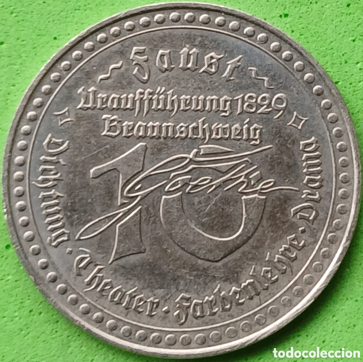 Monedas antiguas de Europa: Alemania ficha - Johann Wolfgang von Goethe N#123803