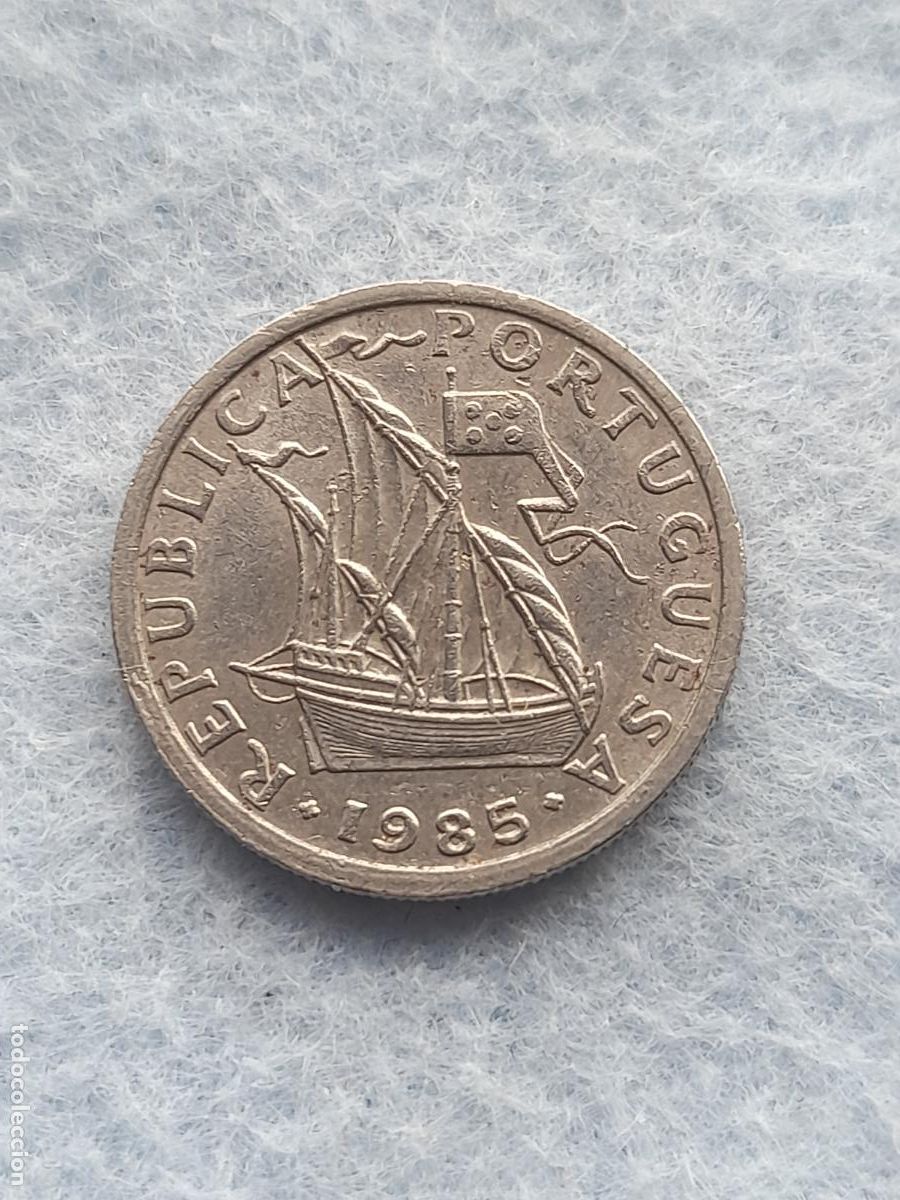 Moedas antigas da Europa: Portugal. 2.50 Escudos. A&ntilde;o 1985.