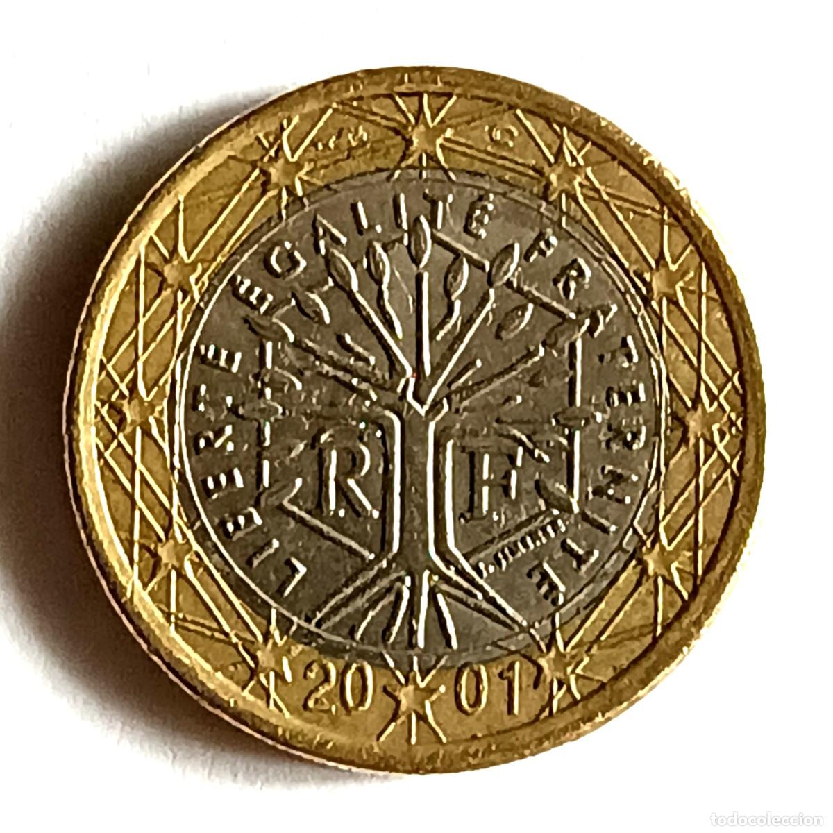 Monedas antiguas de Europa: MONEDA 1 EURO - FRANCIA 2001 - CIRCULADA (1)