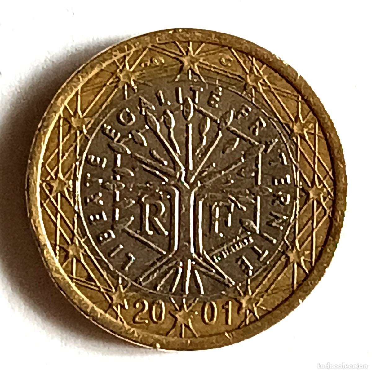 Monedas antiguas de Europa: MONEDA 1 EURO - FRANCIA 2001 - CIRCULADA (2)