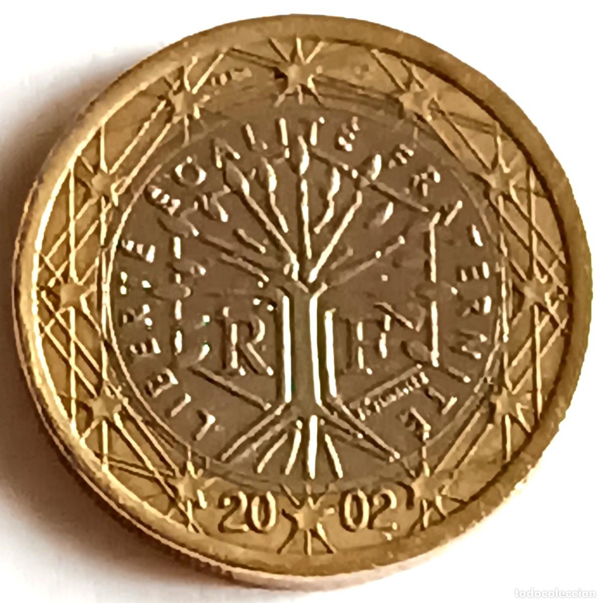 Monedas antiguas de Europa: MONEDA 1 EURO - FRANCIA 2002 - CIRCULADA (2)